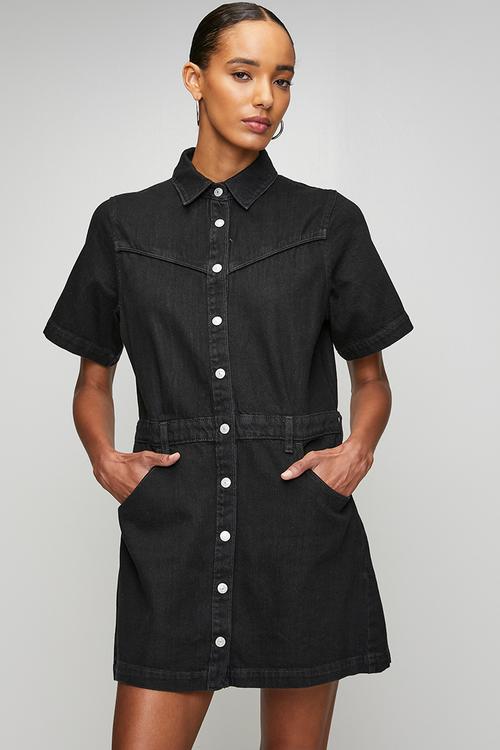 Short sleeve  logan western dress za - capturing moments