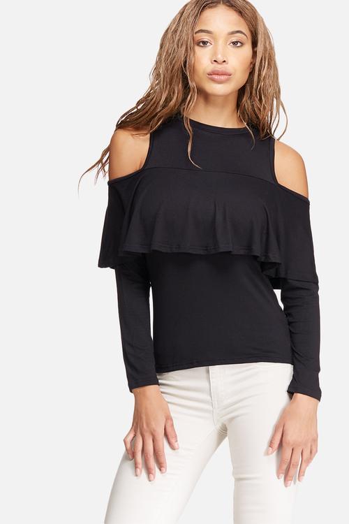 Ruffle knit top