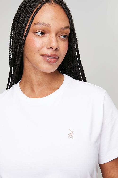 Plus wmn allie short sleeve T-shirt - white