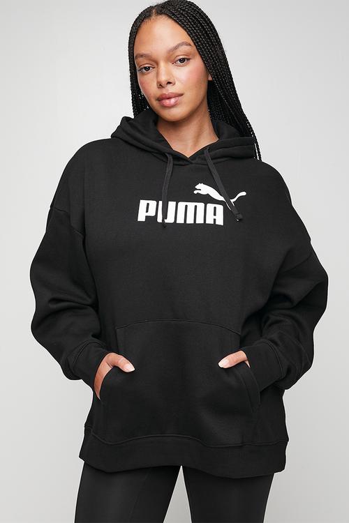 Plus Ess No. 1 Logo Comfort Hoodie Fl W - Puma Black