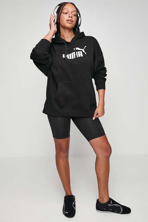 Plus Ess No. 1 Logo Comfort Hoodie Fl W - Puma Black