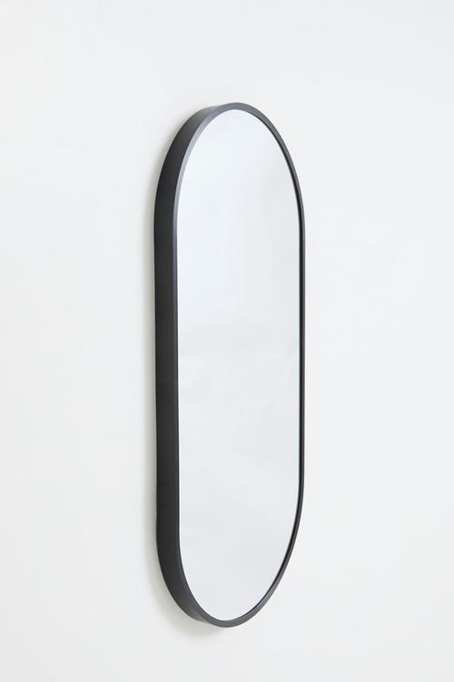 Ollie oval mirror - Black