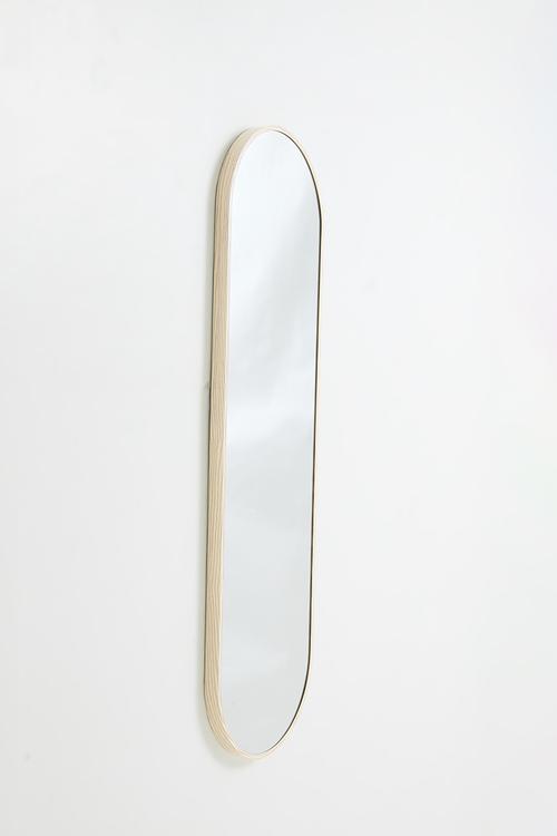 Ollie full length oval mirror - Natural