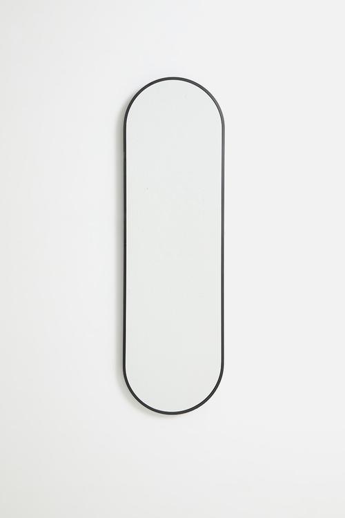 Ollie full length oval mirror - Black