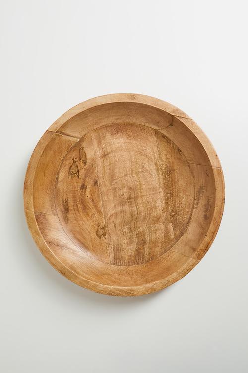 Geolo mango wood serving bowl - Natural