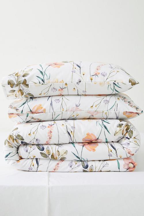 Wildflower cotton blend Duvet set -Multi