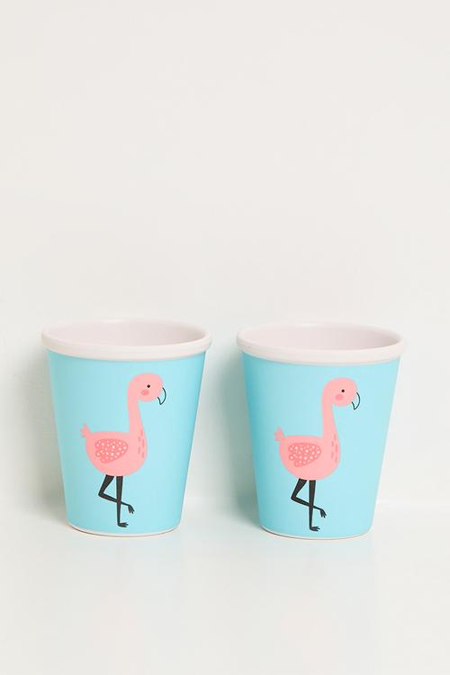 Flamingo melamine - Set of 2