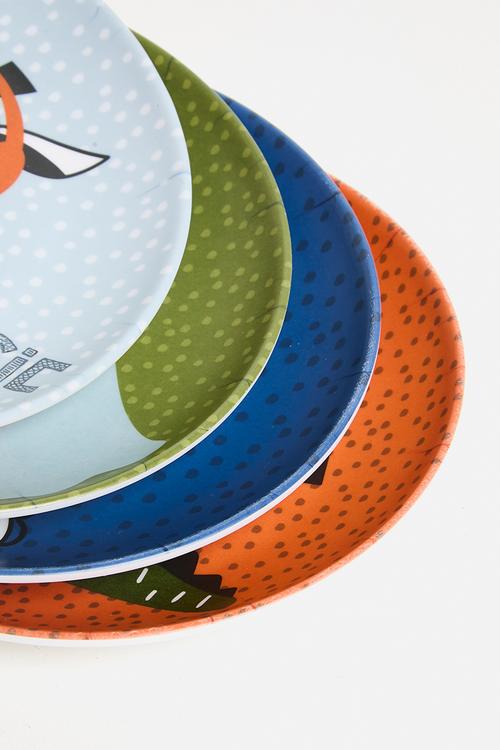 Safari Plate Set Of 4 - multi