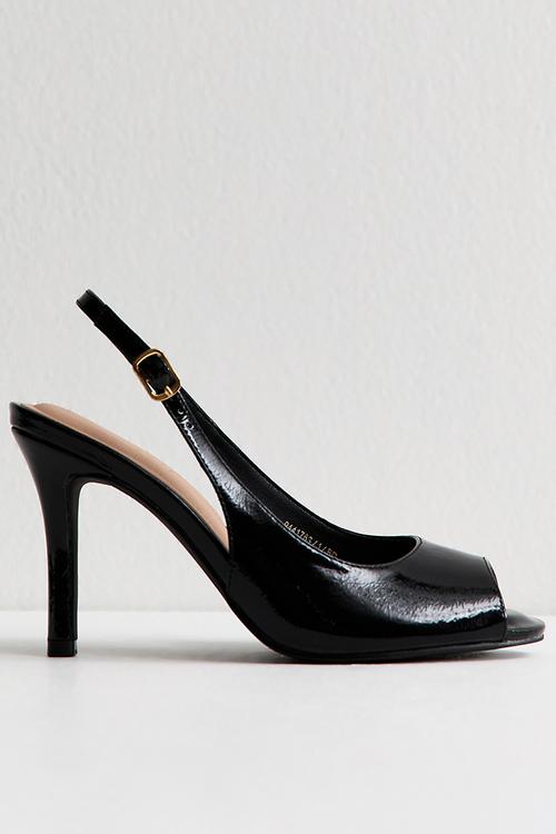 Scorn slingback - black