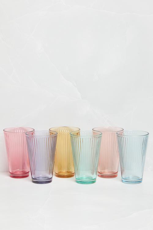 Conical tumblers set of 6 - Multi