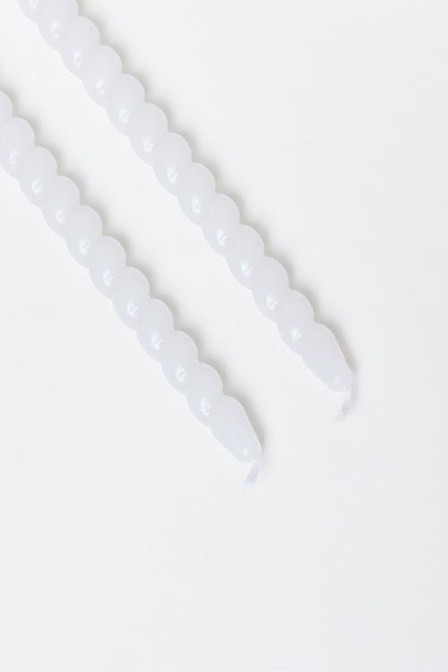 Twisted 20cm dinner candle set of 10 - Grey