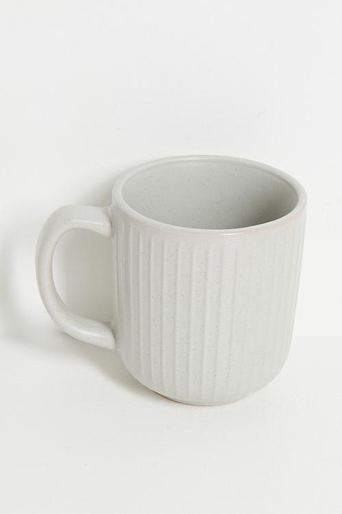 Embossed mug set of 4 - Grey