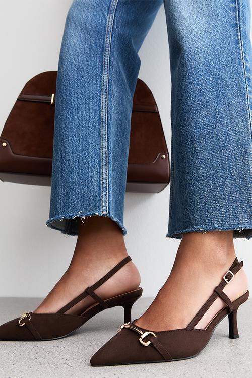 Trot slingback - dark brown