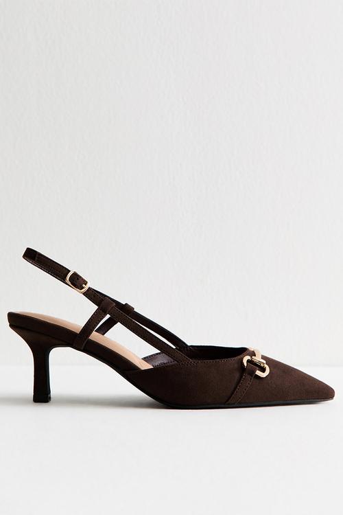 Trot slingback - dark brown