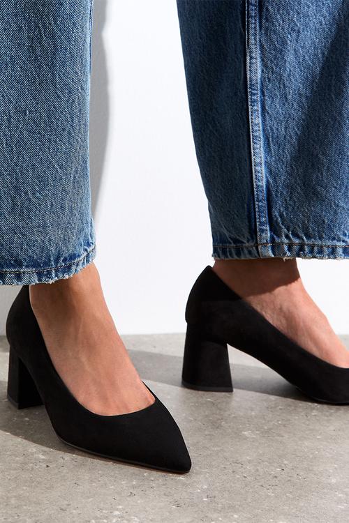 Rally block heel - black