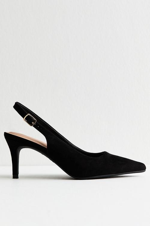 Tempt slingback heel - black