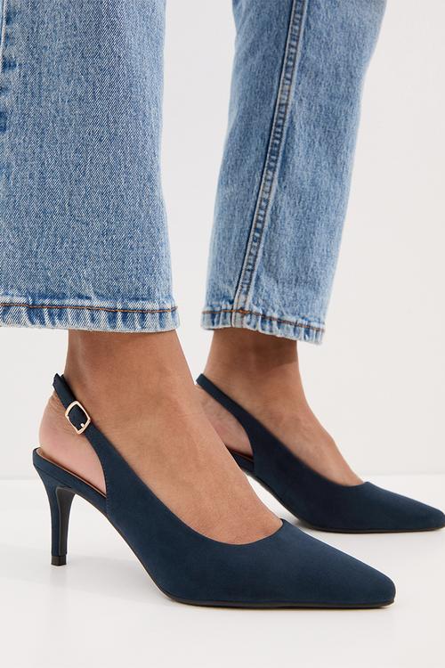 Tempt slingback  - navy