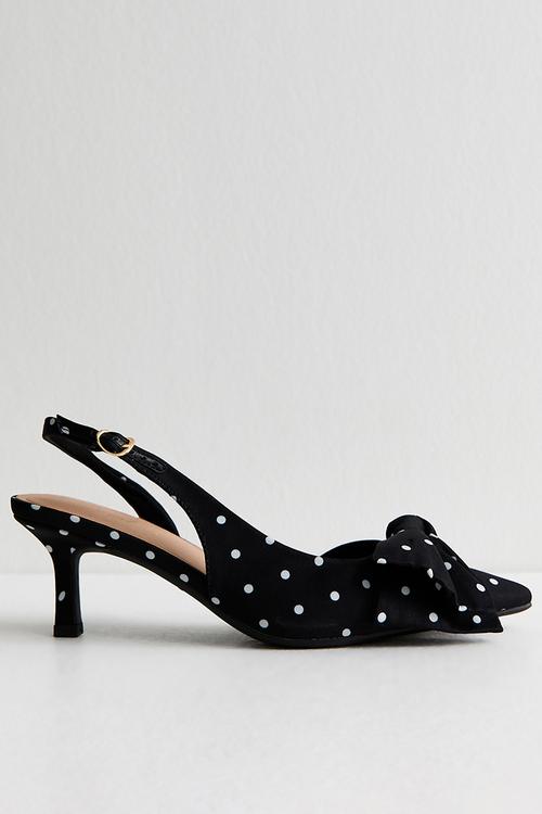 Spot slingback - black
