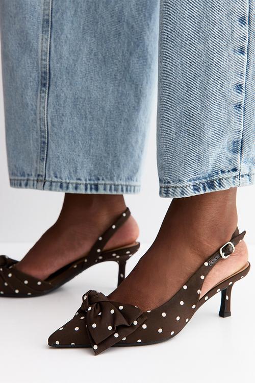 Spot slingback - brown