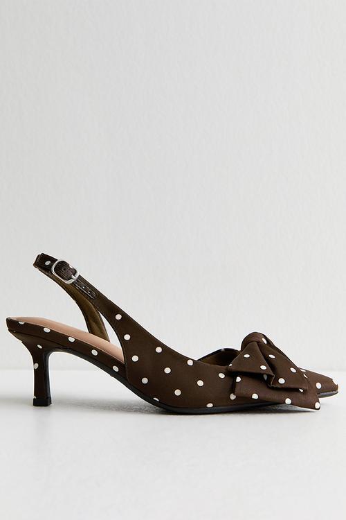 Spot slingback - brown