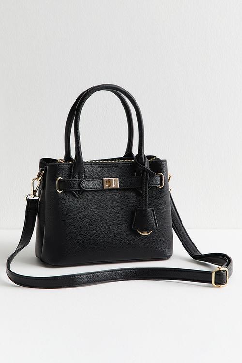 Mini Annie Belted Triple Comp Bag - Black