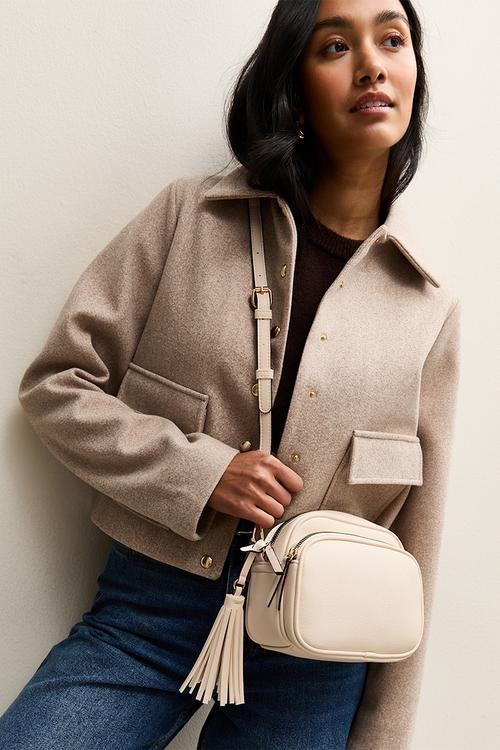 Alice Tassel Camera Bag - White