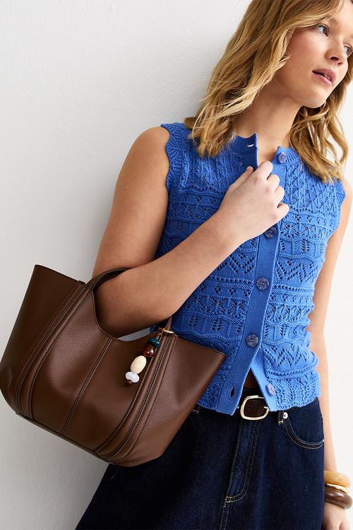 Piper Scoop Mini Tote Bag - Brown