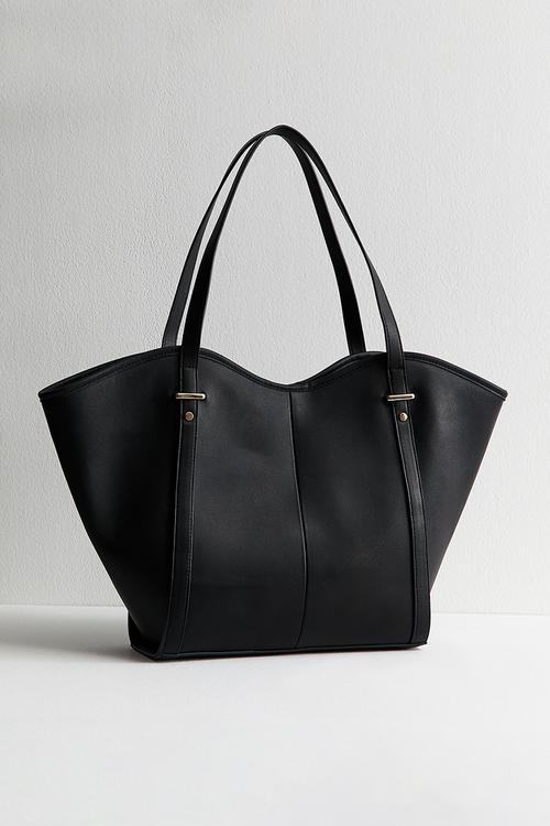 Melissa Winged Slouched Tote Bag - Black