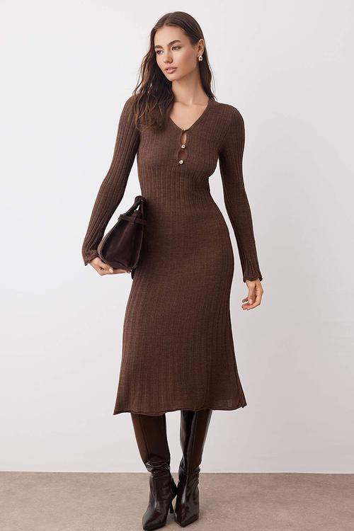 Maxi Aline Knit Dress - Cream