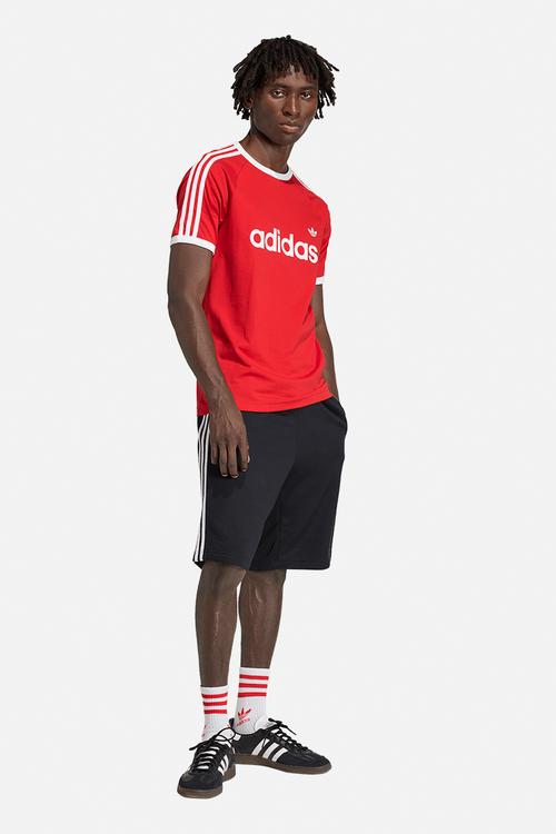 3-STRIPES Slim Ringer Tee - Red
