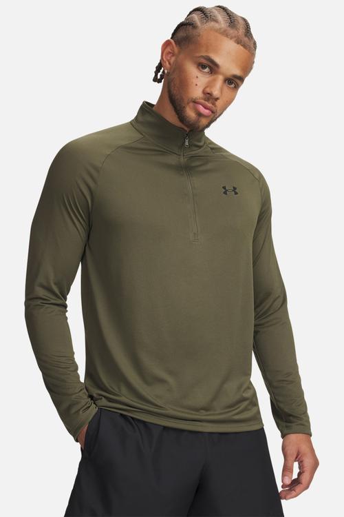 UA Tech 2.0 1/2 Zip - Marine OD Green & Black