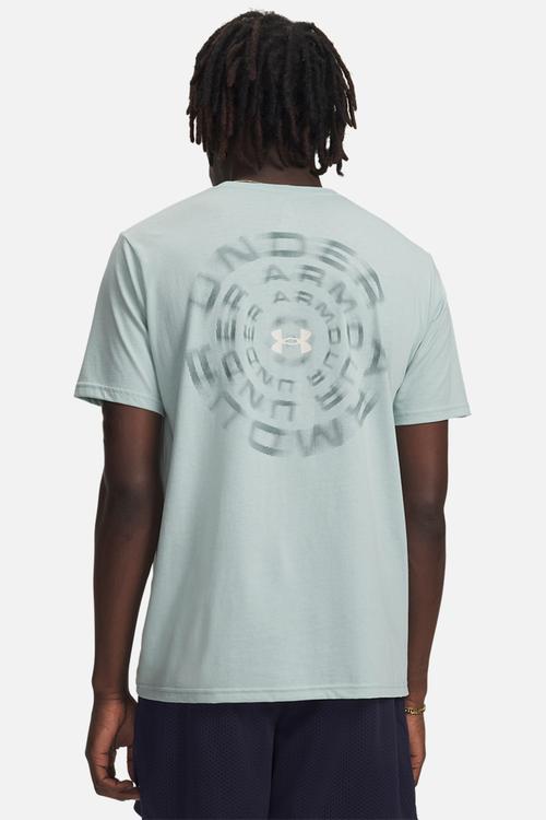 UA Blur Wordmark Short Sleeve - Enamel blue & stone