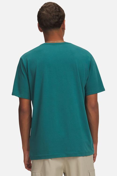 UA Globe ss Tee - Rack Green & summit white