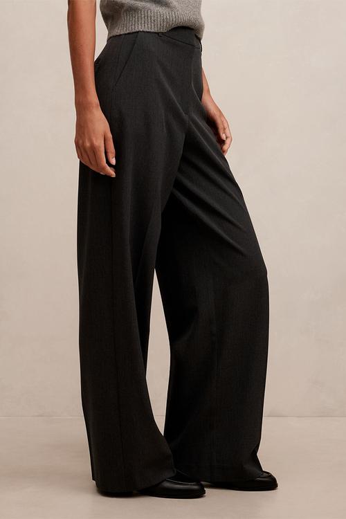 Samantha straight leg pants in charcoal suit