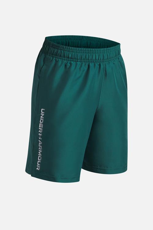 Ua tech woven wordmark short - rack green/fade green