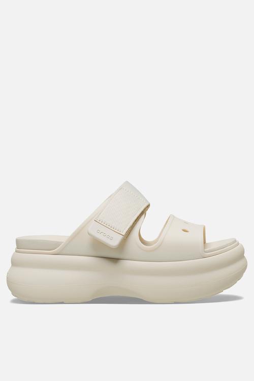 soho two strap sandalslide - white