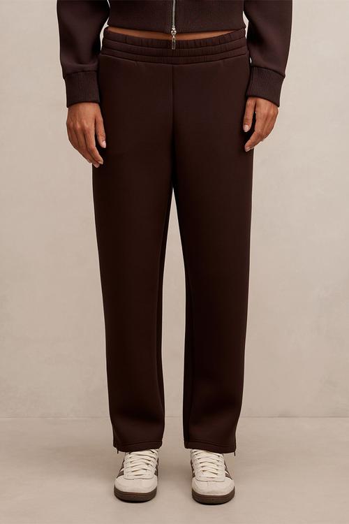 Hunter wide leg lounge pants in chocolate