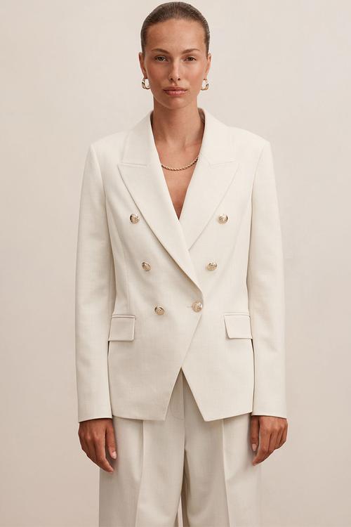 Tiana military blazer in cream