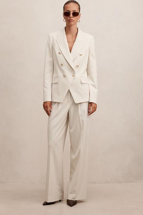 Tiana military blazer in cream
