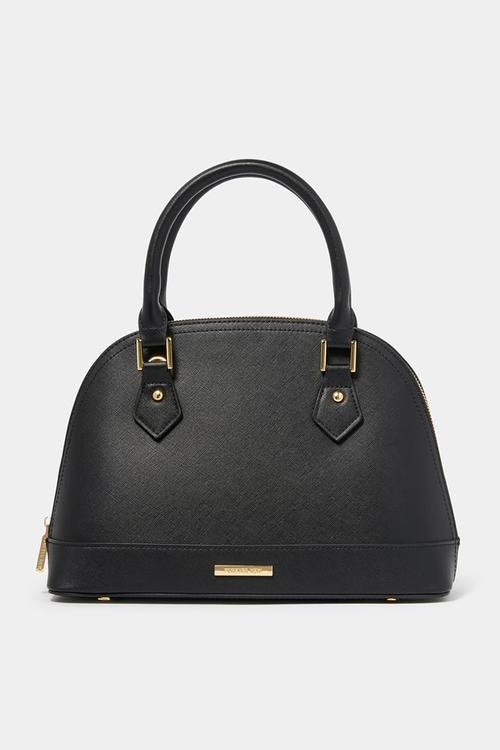 Betty bowler bag in black saffiano