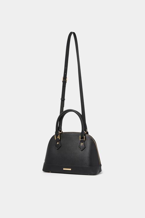 Betty bowler bag in black saffiano