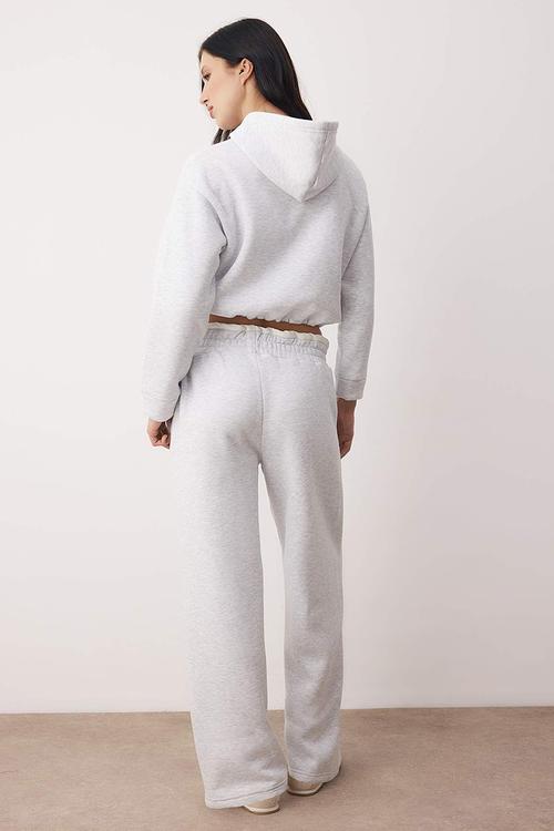 Knitted Tracksuit Set - Grey