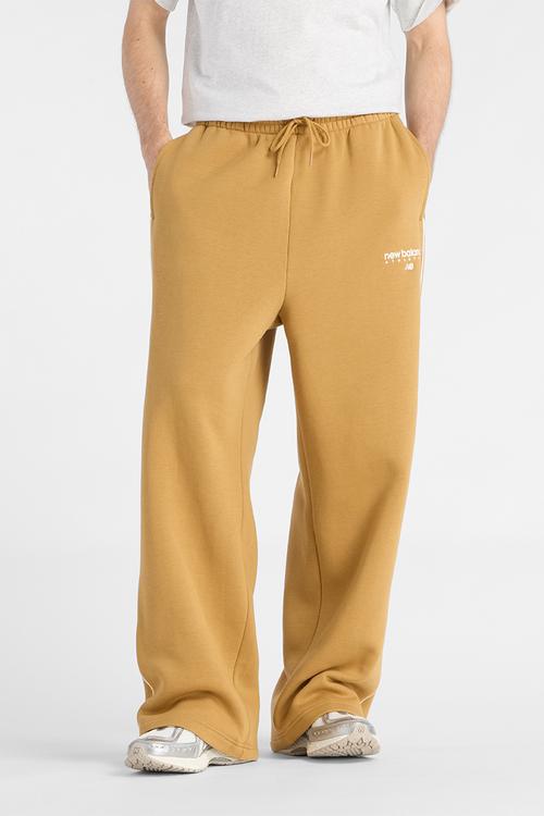 New Balance Linear Graphic Brushed Fleece Pant - Brown