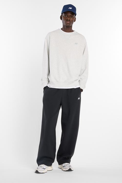 New Balance Brushed Open Hem Fleece Pant - Black