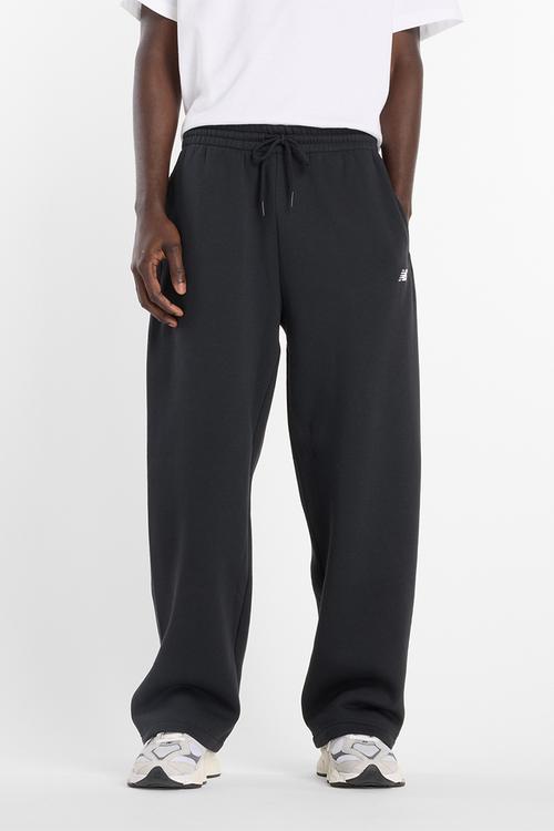 New Balance Brushed Open Hem Fleece Pant - Black