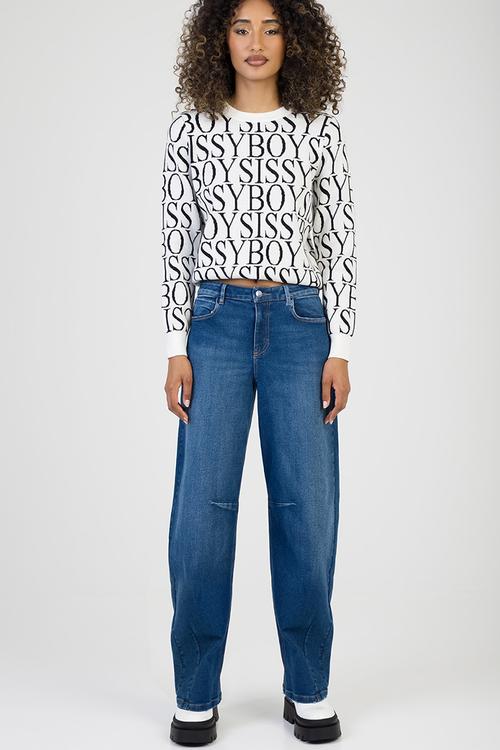 Chelsea Knit Sweater - Off White/Black
