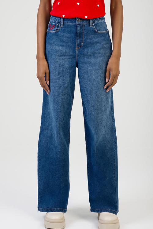 Sloane Wide Leg Jeans - Dark Vintage