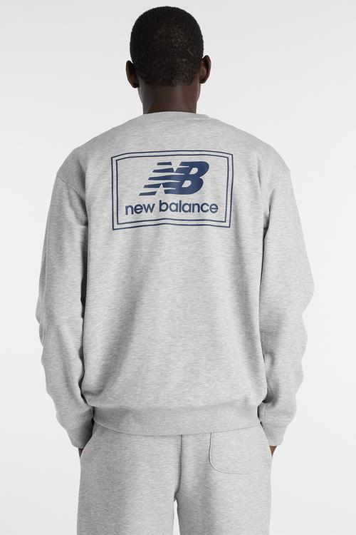 New Balance Woven Label Crew - Grey