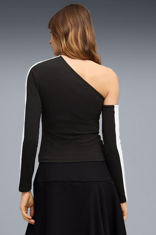 T7 Asymmetric Longsleeveck - Puma Black
