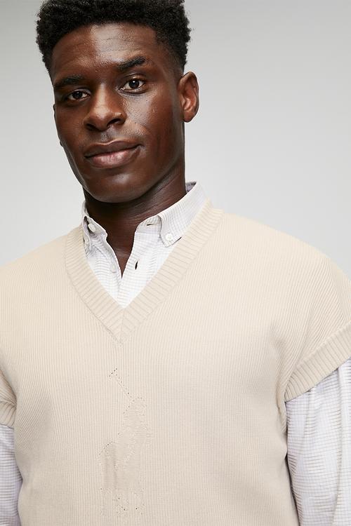 Riky Pjc Sleeveless Knitwear - Stone